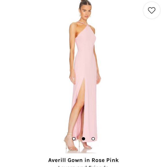 NWT  Revolve Lovers + Friends Averill Gown in dusty pink - Picture 2 of 6